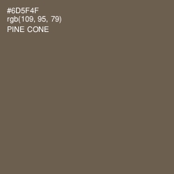 #6D5F4F - Pine Cone Color Image